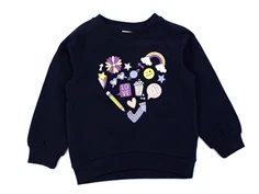 Name It dark sapphire/heart sweatshirt